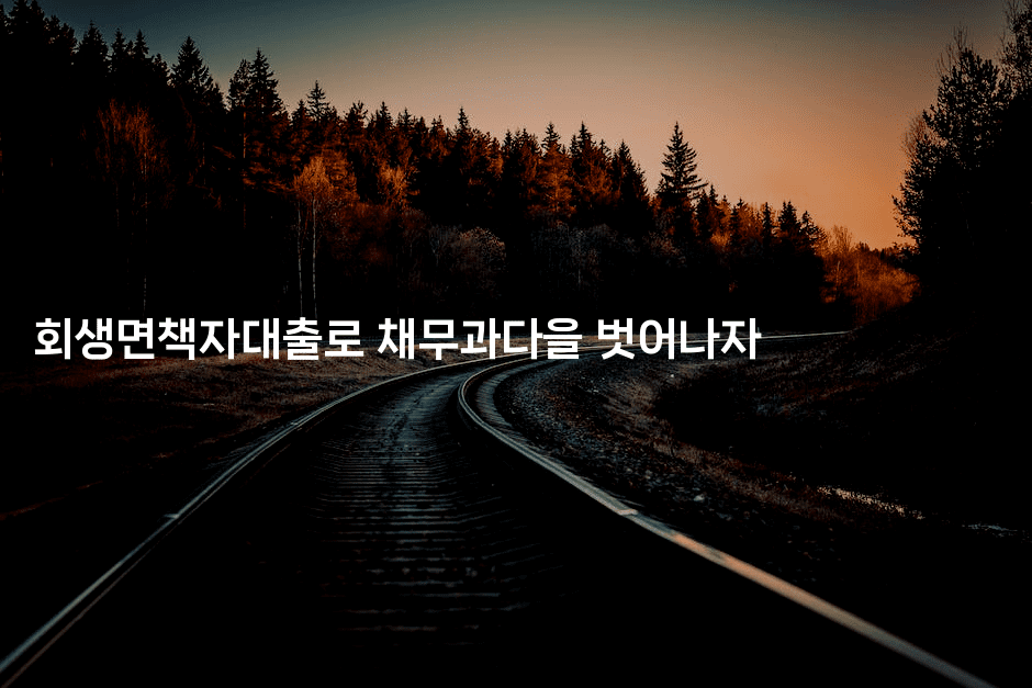 회생면책자대출로 채무과다을 벗어나자