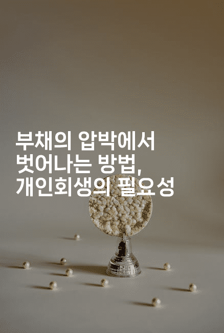 부채의 압박에서 벗어나는 방법, 개인회생의 필요성-마이글글