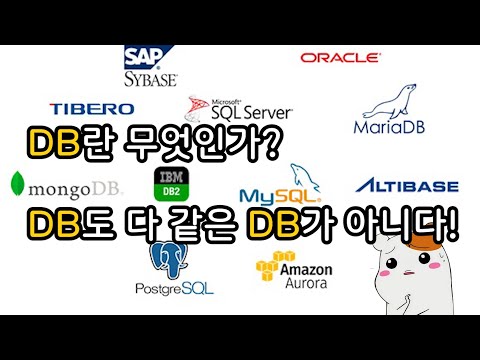 DB(데이터 베이스)에도 종류가 있다? DB 3종 3분만에 완벽분석