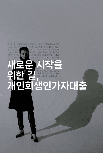 새로운 시작을 위한 길, 개인회생인가자대출-마이글글